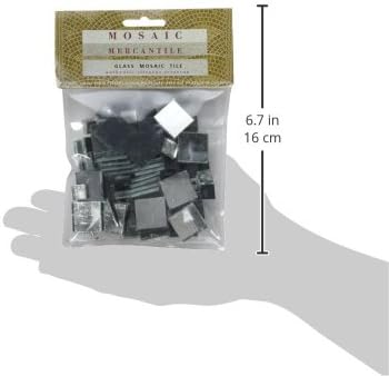 Miniatura 3 de Mosaic Mercantile Azulejos de vidrio con espejo, cuadrados surtidos, 100 unidades