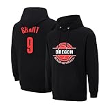 555 Jerami Grant Hoodie Tshrit sweatshirt Jersey basketball Black Cotton Fleece Brushed Soft US Sizing, Kangaroo Pocket for Men's Sports&Casual