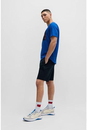 Image of HUGO Mens Running Style Mix Material Sneakers