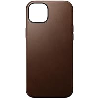 Nomad Modern Ecco Leather Case for iPhone 15 Plus, Brown