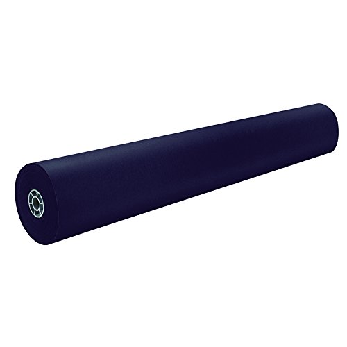Rainbow Duo-Finish Colored Kraft Paper by Pacon – 36 x 1000, Paper, Black, Pack of 2, Model PAC63300