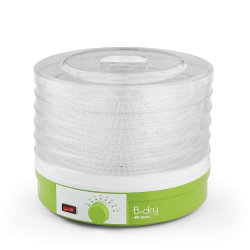 Ariete 616 B-Dry, Desidratador de Alimentos, Temperatura de 35°C e 70°C, 5 Cestos, 245W, Branco/Verd