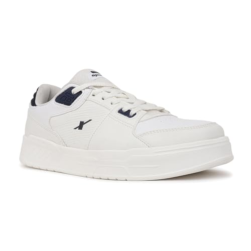 Image of SPARX Casual Sneakers for Men - Trendy Lace-Up Shoes with Soft Cushioning, Lightweight Comfort, Durable Sole & Everyday Fashion Wear