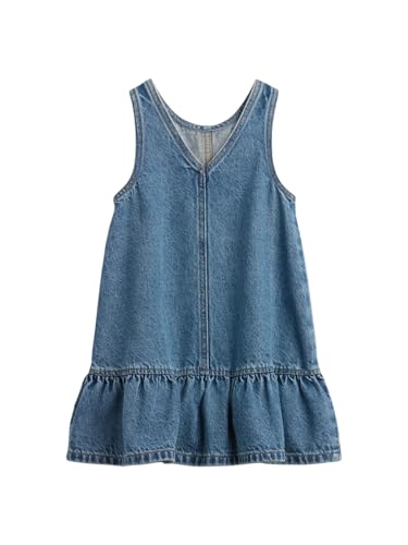 GAP Baby-Girls Denim Jumper Medium Wash 3T