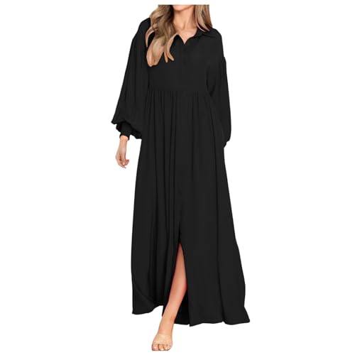 Robe chemise ample en coton noble de haute qualité pour femme