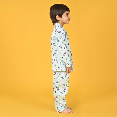 Image of Jam & Sugar Boys Cotton Printed Night Suit Set