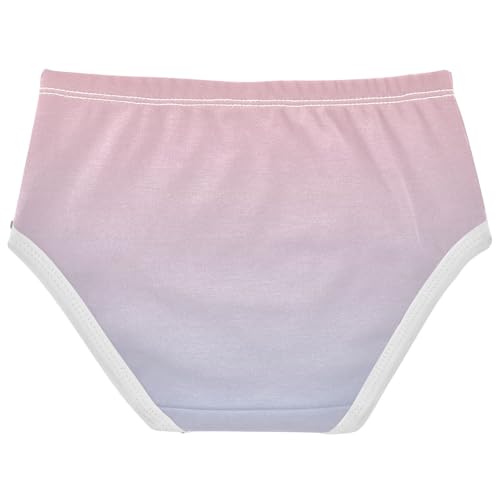 Joisal Toddler Girls Underwear 2t Cotton Little Girl Panties Florals Undies Kids Briefs Blush Pink Light Blue Gradient2