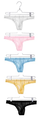 Men's Underwear Mesh Low Waist Underwear Men's Briefs Breathable Butt Lift Bikini4