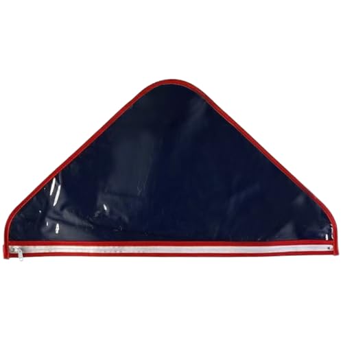 Flag Display & Storage Bag with Zipper – Clear Plastic Flag Organizer for Folded American Memorial Flags, Lightweight Protective Storage for 5' x 9.5' Flags