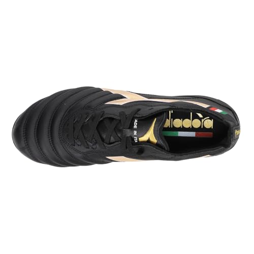 Image of Diadora Mens Brasil Elite Tech Italy Lpx Firm Ground Soccer Cleats Firm Ground - Black
