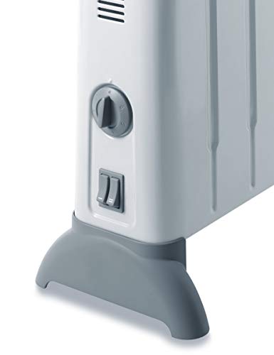 De'Longhi Konvektor HCM2030 - Heizgerät mit 3 Heizstufen für Räume bis 60 m³, Sicherheitsthermostat, Frostschutzfunktion, Raumthermostat, Grau – Bild 4