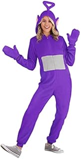 Adult Teletubbies Tinky Winky Jumpsuit Costume Small Purple