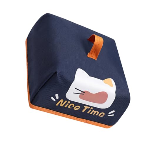 Mikinona Insulated Food Cover Foldable Reusable Mesh Plate Cover Food Tent Dustproof for Home Table Small Navy Blue