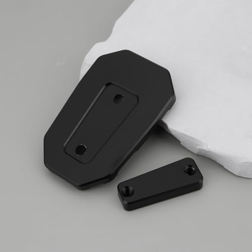 eMagTech Schwarzes Motorrad-Pedal-Verbreiterungs-Vergrößerungs-Extender-Pad-Set Kompatibel mit Honda CB125R CB300R CB500X