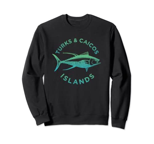 Vintage Islas Turcas y Caicos Vintage Atún Sudadera