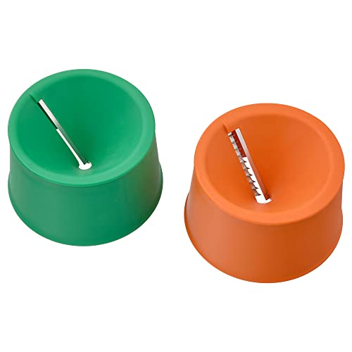 IKEA UPPFYLLD - Cortador de verduras, juego de 2, naranja brillante/verde brillante