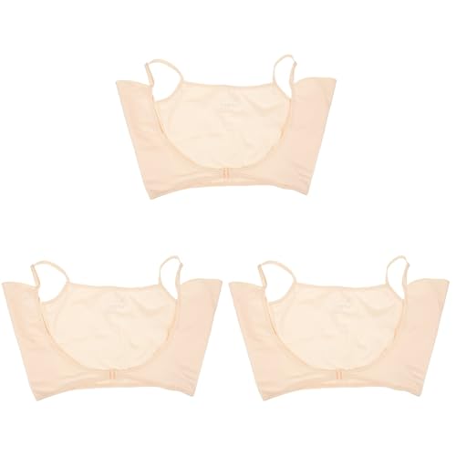 Healeved 3Pcs Underarm Sweat Vest for Women - Thin Breathable Washable Armpit Sweat Pads with Quick Absorption for Summer Outdoor Activities and Exercise