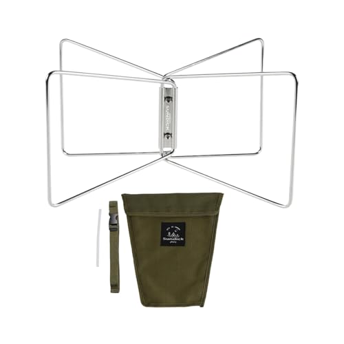 Folding Cooler Stand Suitcase Rack Heavy Duty Portable Ice Box Holder Foldable Stand Rack for Hiking Outdoor Cooking Patio, Silver