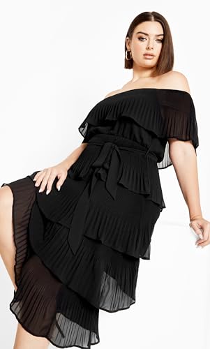 City Chic Women's Dress-Night Garden4