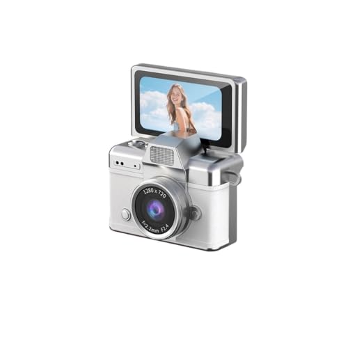 Cámara Digital Mini Compacta con Pantalla Giratoria 180°