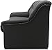 DOMO. collection Sofa Berlin, Leder, klassisches 3er Sofa, Polstergarnitur mit weichem Kunstleder und hochwertigem Federkern, 3 Sitzer 178 x 90 x 89 cm (BxTxH), schwarz