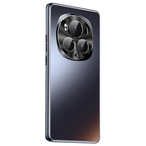 AXUEQIN- Case for Honor Magic 6Pro/Magic 6,Matte PC Metal Lens Full Coverage Shockproof Ultra-Thin Waterproof and Oil -Proof Shell Hard Case (Honor Magic 6Pro/Magic 6,Black)