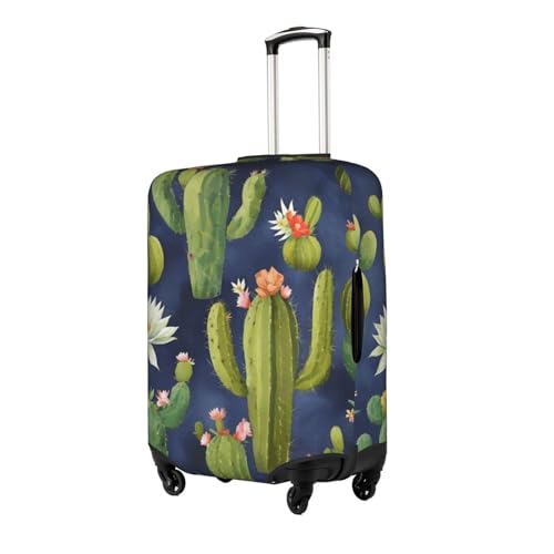 Watercolour Cactus Tsa Approved Luggage Cover For 18-32 Inch Suitcases Scratch-Resistant Stretch Luggage Cover2