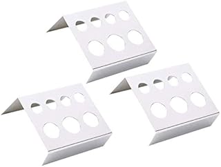 3 Pcs Tattoo Ink Cup Holder 7 Holes Stainless Steel Tattoo Pigment Cap Rack Container Holder Stand for Tattoo Makeup Tattoo Accessories Supplies