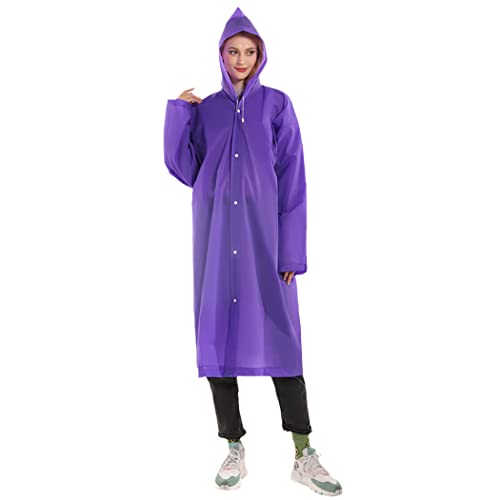 Manteau de pluie imperméable mixte avec capuche
