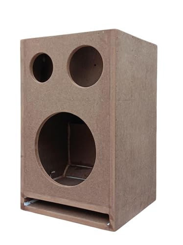 Image of NRS AUDIO 6 /6.5 in Sub woofer & 4 in Midrange Speaker & [ Left Side ] 3 in Tweeter L Port Ported Car Subwoofer Speaker Box