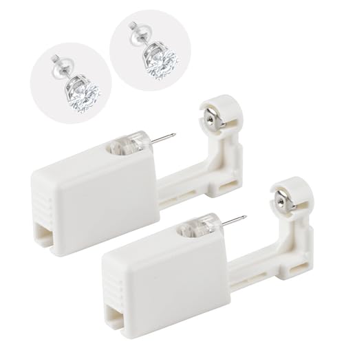 LeFeirr Disposable Ear Piercing Kit Painless Ear Piercing Gun Tool with Ear Studs 2 Pack