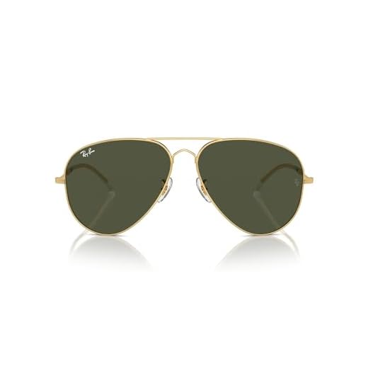Óculos de Sol Ray-Ban Old Aviator 0RB3825 001/31 Tam 58 / Ouro - Lentes Verde