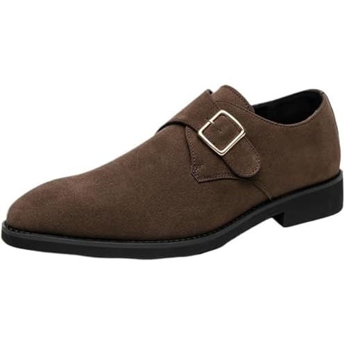 Men’s Waterproof Slip-On Dress Shoes Leather Formal Business Loafers Non-Slip Rubber Sole Breathable Comfort