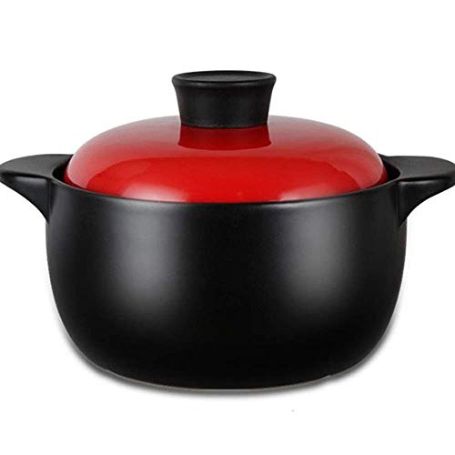 Double capacité nutritionnelle en cocotte en terre cuite céramique facile à nettoyer 2,5L