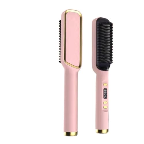 Plancha para el Cabello con Peine Calentador Negativo, Material Cerámico, Pantalla LCD, Tecnología Negative Heating, Ideal para Uso en Casa y Viajes miniatura 1