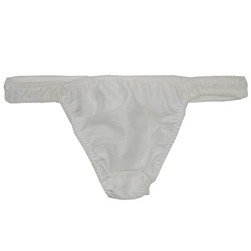 Mens Silk Satin Thong Cozy Shiny Satin T-back Briefs4