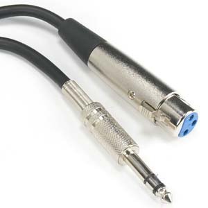 InstallerParts (10 Pack XLR Female to 1/4" Stereo Male Microphone Cable - 10 Feet - Compatible with Amplifiers, Instruments, and More!