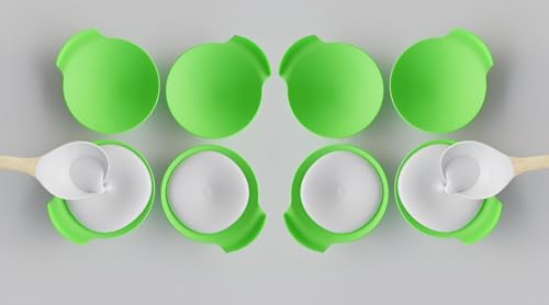 Image of 8 Pcs Non-stick Silicone Idli Mould | Food Grade Silicone | BPA Free | No Greasing | Oven, Microwave & Dishwasher Safe | Perfectly Sized Idli Maker | Idli Mould