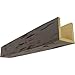 Ekena Millwork BMPC3C0040X120X168HD 3-Sided (U Pecky Cypress Endurathane Faux Wood Ceiling Beam, 4"W x 12"H x 14