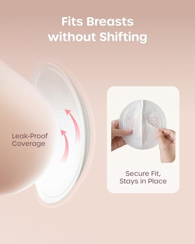 Image of Nuliie 100 PCS Disposable Nursing Pads, Ideal for First-Time Buyers to Find Perfect Match, 4 Materials Trial (Viscose from Bamboo, Classic, Blue Core, Pink Care), Breastfeeding Essentials for New Moms