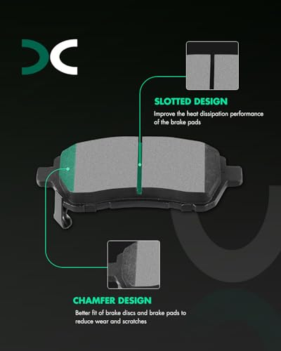 Image of SCITOO Front 10.16 inch Brake Pads and Rotors Kits Brakes Kit:54176;D1454-8653