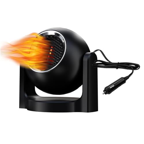 LEMMAN 車内 暖房器具【2023冬・新登場】車 ヒーター ヒーター 車 除霧器 12v デフロスター 急速加熱 2速調節 静音 上下に調整 温風機 車内 暖房器具寒さ対策 シ ポータブル 車用加熱器暖房 デミスター 温風 除霜/除雪/除霧/空気清浄/