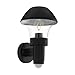 Produktbild EGLO Außen-Wandlampe Verlucca, 1 flammige Außenleuchte, inkl. Bewegungsmelder, Sensor-Wandleuchte aus verzinktem Stahl und Glas, Farbe: Schwarz, Fassung: E27, IP44