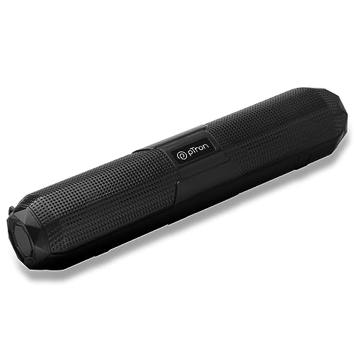Image of pTron Fusion Beam 16W Bluetooth Soundbar Speaker, Immersive Sound, 19Hrs Playback Time, Soundbar for Phone /TV /Laptop /Tablets /Projectors, BT v5.0 /Aux /TF Card /USB Playback & TWS Pairing (Onyx)