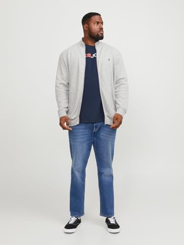 JACK & JONES Herren Rundhals T-Shirt JJECORP Logo - Slim Fit Plussize XXL-8XL, Größe:8XL, Farbe:Navy Blazer 12184987 – Ansicht 3