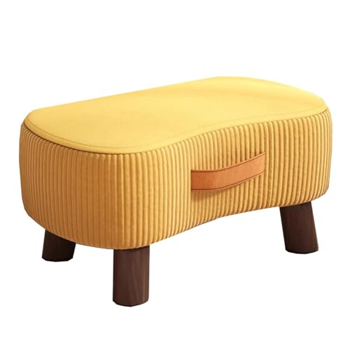 Escabeau de chevet rectangulaire petit tabouret bois salon - 2