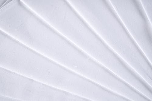 Image of Men's Handkerchiefs,100% Soft Cotton,White Hankie (White, Pack of 6 Pieces)