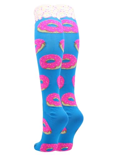 Donut Socks with Pink Frosting and Sprinkles for Soccer Softball Boys Girls Kids Youth Adult Doughnut4