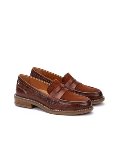 Image of PIKOLINOS Aldaya W8J-3541 Women's Loafers - Premium Calfskin Leather Slip-On - Lightweight Comfort, Removable Insole, Medium & Wide Width Ergonomic Everyday Support