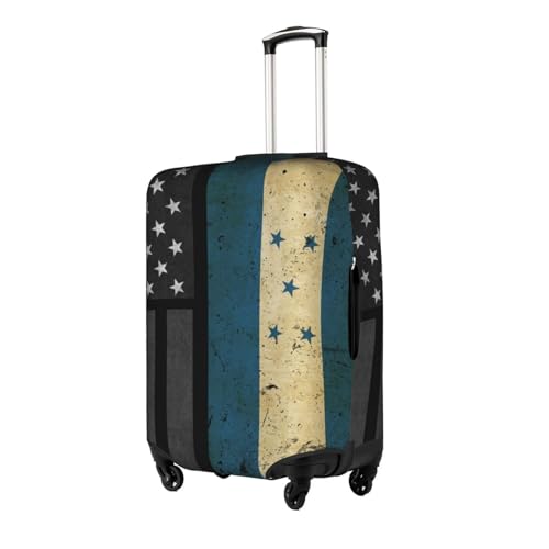 Travel Luggage Cover Vintage Honduras Honduran And America Flag Fashion Washable Baggage Suitcase Protector Fit For Luggage Medium2